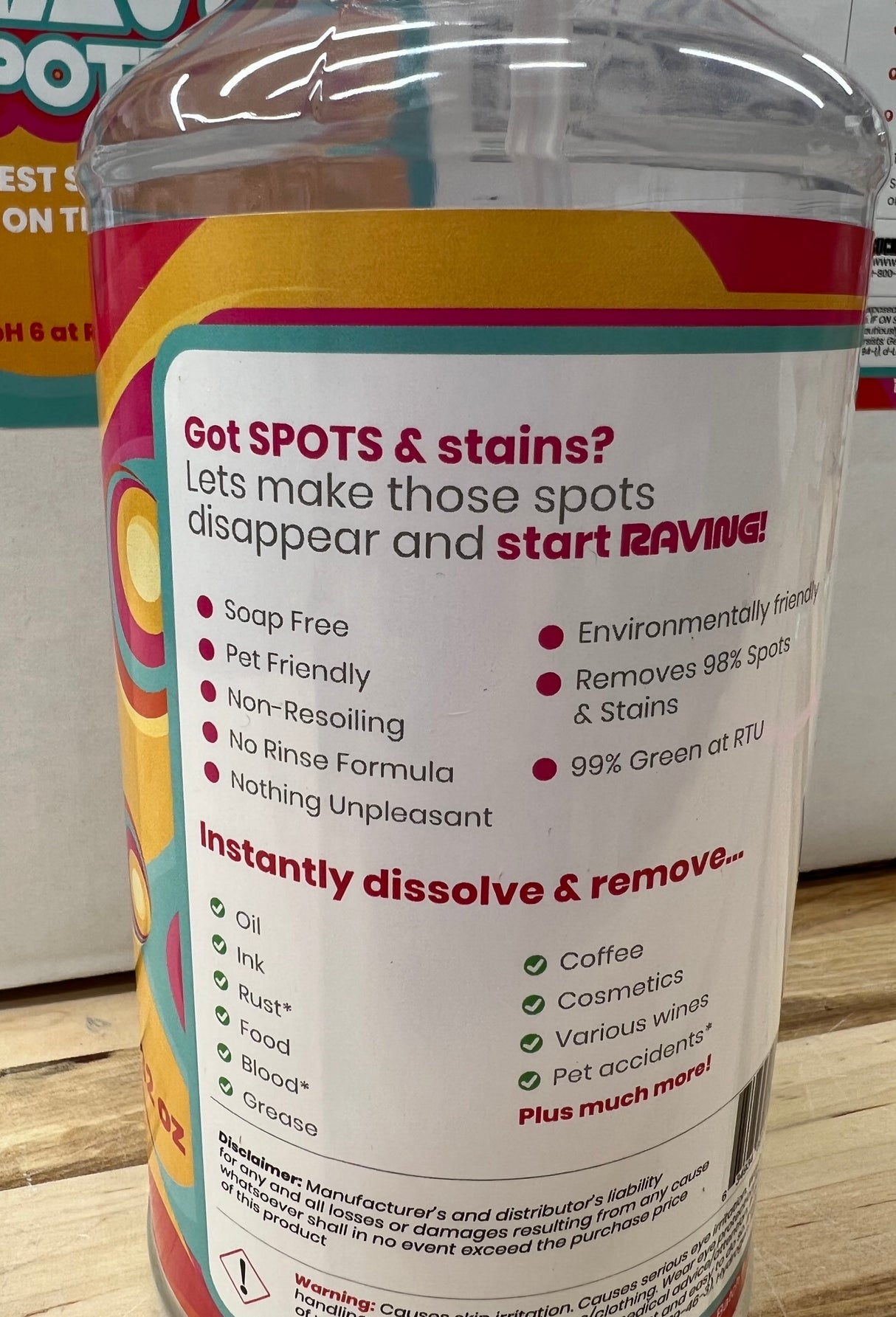 Rave Spotter Fastest Stain Remover On The Planet TMF Store